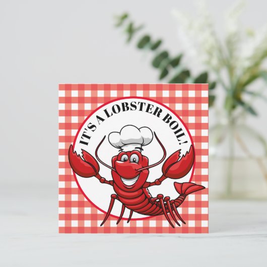 ロブスター沸騰パーティの招待状 招待状 (スタンド正面)
