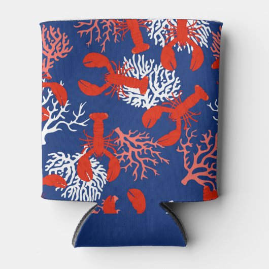 ロブスター沸騰パーティー赤と青の魚介類 缶クーラー (正面)