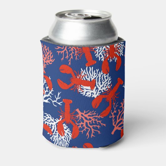 ロブスター沸騰パーティー赤と青の魚介類 缶クーラー (缶裏面)