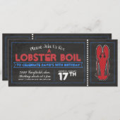 ロブスター沸騰招待状 招待状 (正面/裏面)
