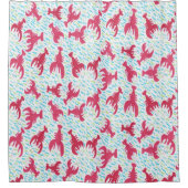 ロブスター湾 シャワーカーテン (正面)