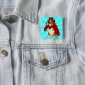 ロブスター犬ボタン 缶バッジ (インサイチュ)