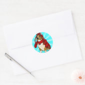 ロブスター犬 ラウンドシール (封筒)