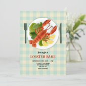 ロブスター皿 招待状 (スタンド正面)