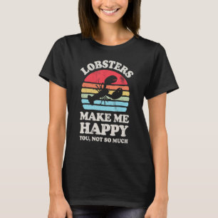 ロブスター私は幸せなロブスター海獣シーフードを作る Tシャツ