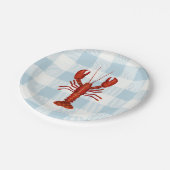 ロブスター絵を描ズ航海のブルーギンガム海岸 ペーパープレート (アングル)
