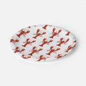ロブスター絵を描型航海の沿岸部 ペーパープレート (アングル)