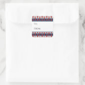 ロブスター航海のギフトラベルシール スクエアシール (バッグ)