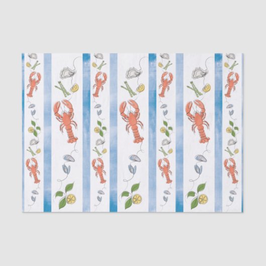 ロブスター航海のシーフードレモンシトラスウォーター 薄葉紙 (正面)