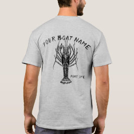 ロブスター船名シャツ Tシャツ