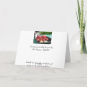 ロブスター誕生日カード カード (裏面)