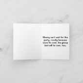 ロブスター誕生日カード カード (内部)