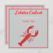ロブスター調理法 招待状 (正面/裏面)