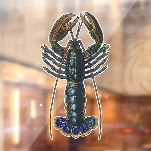 ロブスター貝類シーフードメインクラシック海 ウィンドウサイン (シート2)