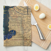 ロブスター貝類シーフードメインクラシック海 キッチンタオル (四つ折り)