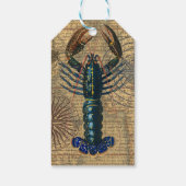 ロブスター貝類シーフードメインクラシック海 ギフトタグ (裏面)