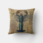 ロブスター貝類シーフードメインクラシック海 クッション (裏面)