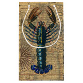 ロブスター貝類シーフードメインクラシック海 スモールペーパーバッグ (裏面)