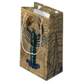 ロブスター貝類シーフードメインクラシック海 スモールペーパーバッグ (裏面アングル)