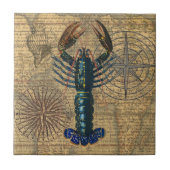 ロブスター貝類シーフードメインクラシック海 タイル (正面)