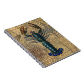 ロブスター貝類シーフードメインクラシック海 ノートブック (右側)