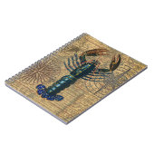 ロブスター貝類シーフードメインクラシック海 ノートブック (左側)