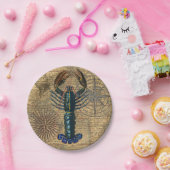 ロブスター貝類シーフードメインクラシック海 ペーパープレート (パーティー)