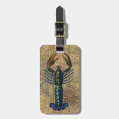 ロブスター貝類シーフードメインクラシック海 ラゲッジタグ (正面縦)