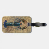 ロブスター貝類シーフードメインクラシック海 ラゲッジタグ (裏面横)