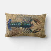 ロブスター貝類シーフードメインクラシック海 ランバークッション (裏面)