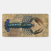 ロブスター貝類シーフードメインクラシック海 横断幕 (横)