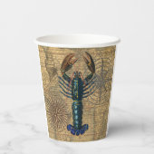 ロブスター貝類シーフードメインクラシック海 紙コップ (裏面)