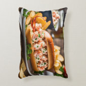 ロブスター転がとポテトチップ アクセントクッション (正面(垂直))