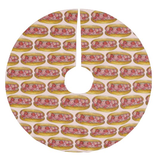 ロブスター転がポートランドメインシーフードサンドイッチ ブラッシュドポリエステルツリースカート (正面)