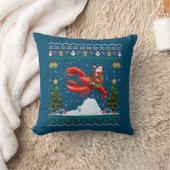 ロブスター醜いクリスマスギフトサンタライディングロブスターキリスト クッション (ブランケット)