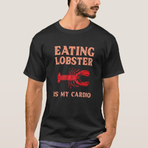ロブスター食べは私の心臓病引用文のロブスター Tシャツ