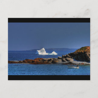 ロブスター魚釣り ポストカード