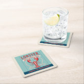 ロブスター鮮度の取れた毎日 |メイン スクエアペーパーコースター (インサイチュ)