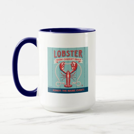 ロブスター鮮度の取れた毎日 |メイン マグカップ (左)