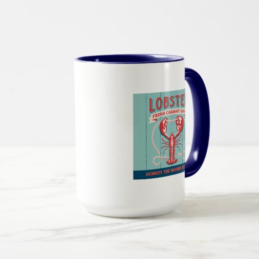 ロブスター鮮度の取れた毎日 |メイン マグカップ (正面右)