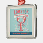 ロブスター鮮度の取れた毎日 |メイン メタルオーナメント (左)