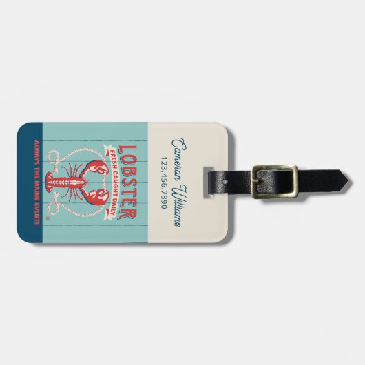 ロブスター鮮度の取れた毎日 |メイン ラゲッジタグ (正面横)