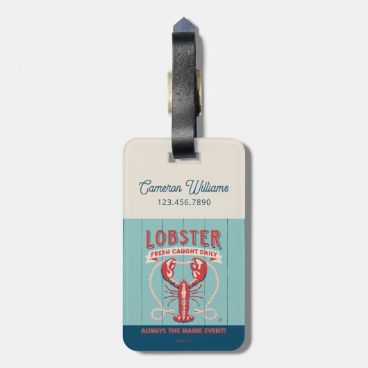 ロブスター鮮度の取れた毎日 |メイン ラゲッジタグ (裏面縦)