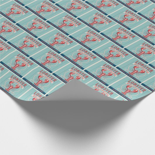 ロブスター鮮度の取れた毎日 |メイン ラッピングペーパー (角)