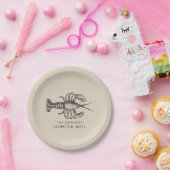 ロブスター|のシーフードの沸騰カスタム ペーパープレート (パーティー)