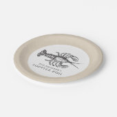 ロブスター|のシーフードの沸騰カスタム ペーパープレート (アングル)