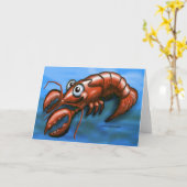 ロブスター カード (黄色い花)