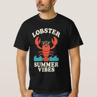 ロブスター サマー ヴァイブス – かわいい海岸のカニ Tシャツ