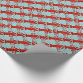 ロブスター、ザリガニ、ザリガニ紙 ラッピングペーパー (角)