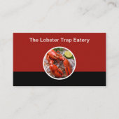 ロブスター&シーフードレストランテーマ 名刺 (正面)